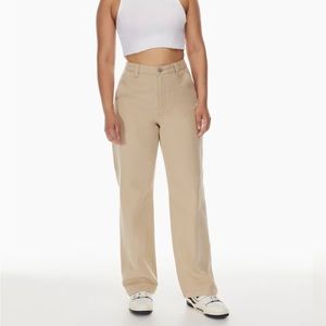 Aritzia TNA Greenwich pants, NWT, olive beige, size 0